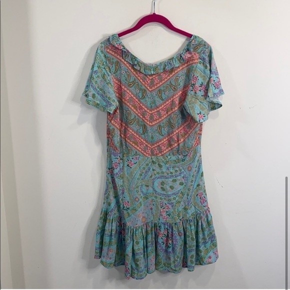Spell & Gypsy Collective City Lights Mini Dress in Sage M - Picture 5 of 5